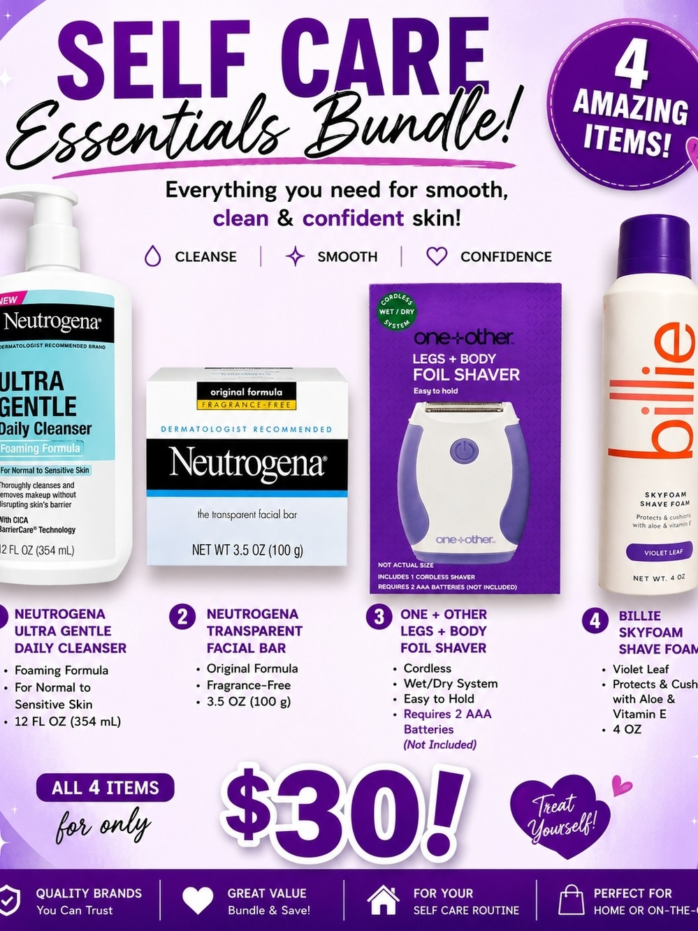 Neutrogena Ultra Gentle Daily Cleanser - White | Women Skincare